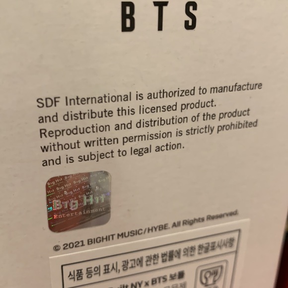 SEALED BTS Built New York (Jin version) 18oz Cascade Stainless Steel Bottle! - Picture 8 of 8